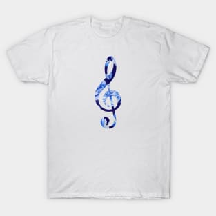 Floral Treble Clef T-Shirt